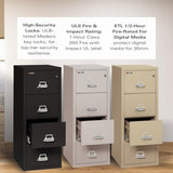 FireKing Fireproof Vertical File Cabinet (4 Letter Sized Drawers