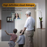 Winnes Doorbell Camera Wireless No Subscription Video Doorbell with Camera 1080P with Screen,Two-Way Audio
