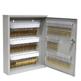 STEELMASTER 110 Key Cabinet Single Lock Key Box Welded Steel Scratch Resistant with Numbered Write-On Key