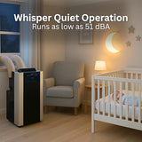 Whynter Portable Air Conditioner 14,000 BTU & Heater with Dual Hose Dehumidifier & Cooling Fan for 500 Sq Ft Rooms, Includes AC Unit Window Kit, ARC-14SH (9,200 SACC)