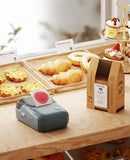 NIIMBOT B1 Label Maker Machine, Thermal Label Printer Easy to Use for Office, Home, Business, Came with 3 Roll White Labels(Blue)