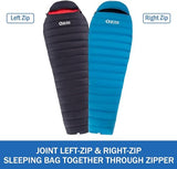 QEZER Ultralight Down Sleeping Bag for Adults 36-61 Degree F with 600 Fill Power, Compact Three Season Sleeping Bag for Backpacking, Hiking and Camping