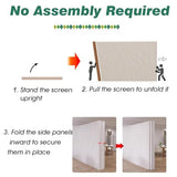 This Custom Folding Paper Room Divider Privacy Screen, Lightweight Portable Partition Temporary Wall for Home/Office