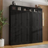 Classic Pantry Cabinet for Kitchen, Bookcases with Doors and Shelves for Home Office