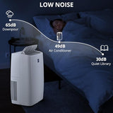 Portable Air Conditioners, 14000 BTU Air Conditioner for 750 Sq. Ft, Dehumidifying & Fan, Quiet Operation and Easy Mobility, Remote Control for Home & Office