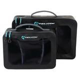 Evolution Fishing Plastix Case – Medium, Waterproof Soft Plastic Lure Storage Box, EVA Structured Interior, Clear Lid, Removable Dividers, Tackle Organizer