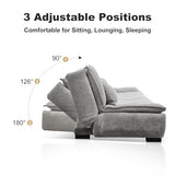 Sofa Bed, Sleeper Couch with Adjustable Backrest, Ideal for Modern Living Rooms