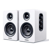 Active Bluetooth 5.0 Bookshelf Speakers – 60W Carbon Fiber Speaker Unit - Built-in 24bit DAC Dynamic 3D Surround Sound 2.0 Computer
