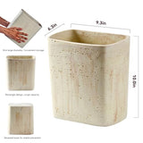Polytree Natural Travertine Textures Bathroom Trash Can 1.8 Gallon(7 Liter