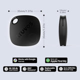 ATUVOS 2026 New Dual System Air Tracker Tag-1 Pack, Compatible with Apple Find My (iOS) & Google Find Hub (Android) [Not for Huawei], Bluetooth Tracker Smart Tag for Keys, Luggage, Backpack, Suitcases