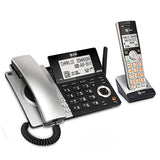 Expandable Corded/Cordless Phone with Smart Call Blocker, Black/Silver with 1 Handset AT&T