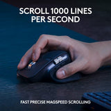 MX Keys S Combo - Performance Wireless Keyboard and Mouse with Palm Rest, Customizable Illumination,