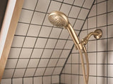 Moen Beric Bronzed Gold Single Handle Modern Tub and Shower Faucet with Handshower, Valve Included, 82775BZG