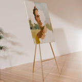 Gold Easel Stand for Sign, Heavy Duty Easel, 4-Tier AdjustableArt Easel for Painting