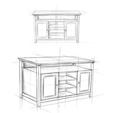 SIMPLIHOME Amherst 54" Wide Solid Wood TV Stand in Black