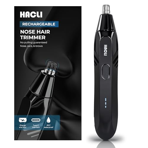 Nose Hair Trimmer for Men Women - Electric Nose Hair Clipper HACLI