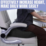 HOMBYS Extra Thick Chair Cushions for Office,6 in Breathable Adult Booster Seat for Car, Black