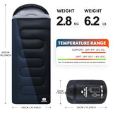 TANSTRIDER XXL Winter Sleeping Bags for Adults Cold Weather,Camping Sleeping Bag for Kids with Compression Sack,4 Season Camping Essentials Gear for Hiking,Traveling,Outdoor,Backpacking,Climbing