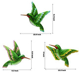 Voumsil Metal Hummingbird Wall Art Outdoor Hummingbird Decor Metal Fence Decorative Hummingbird Wall Hanging Decor Hand-made for Bird Bedroom Garden Patio Porch Fence 10 Inch…