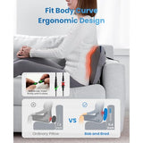 BOB AND BRAD Back Massager with Heat and Remote, EZBack Plus Shiatsu Massage Pillow with 3 Level, Kneading Deep Tissue Massage for Neck, Shoulder, Leg, Upper & Lower Back Pain Relief, FSA Eligible HSA