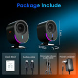 Computer Speakers, littoak Bluetooth PC Speakers, AC Powered Gaming Speaker with 3 EQ Modes