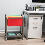 Mind Reader Rolling File Cart, Organizer, Utility Cart, Storage