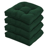 HOMELYSIAN 19x19 Outdoor Chair Cushions Set of 4, Tufted Wicker Patio