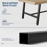 GarveeHome Industrial Dining Table for 6-8 People