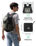 WATERFLY Lightweight Packable Hiking Backpack: 30L Foldable Travel Daypack Ultralight Camping Day Pack for Woman Man