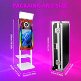 40" Magic Mirror Photo Booth Machine with Instant Printer,21.5inch Interactive