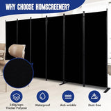 Room Divider and Folding Privacy Screens 6 Panel, 11 Ft Wide Room Partitions Dividers