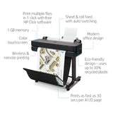 DesignJet T630 Large Format 24-inch Plotter Printer, with Auto Sheet Feeder