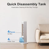 Windowless Portable Air Conditioner, 36 Inch Cooling Fans that Blow Cold Air, 3-in-1 Tower Fan with Remote, 3 Speeds, 120° Oscillation Swamp Cooler, 12H Timer Evaporative Cooler for Bedroom Indoor Use