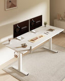 FLEXISPOT 79x32 Inch Electric Standing Desk, White