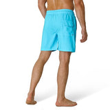 GINGTTO Mens Swim Trunks 5 Inch Stretch Swimsuit for Men Summer Pool Light Blue XS