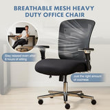 DUMOS Big and Tall Office Desk Chair with Lumbar Support, 500lbs Heavy Duty Mesh Ergonomic Computer Chair