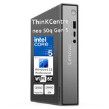 Lenovo ThinkCentre neo 50q Gen 5 1L Mini Desktop, Intel Core 5 210H 8-Core