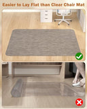 Blvornl Office Chair Mat for Hardwood Floor, 35.4"*47.2" Desk Computer Chair Mat for Hard Wood, Dark Brown