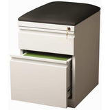 Pemberly Row 2-Drawer Metal Mobile Filing Cabinet, 23.75" H x 15.00" W x 19.88" D, Steel Construction
