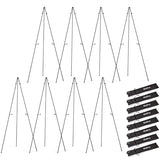 Easel Stand for Sign, 8 Pack 63" Metal Portable Adjustable Collapsible Easels for Display