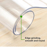 C Chair Mat for Hardwood & Tile Floors - Non-Slip PVC Protector for Office Chairs & Pets