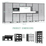 10-Piece Heavy Duty Steel Garage Cabinet System