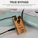AODSK Electric Guitar Effect Pedal, Strong Distortion, Tone, Dist, Volume,True Bypass, 9V DC（US Dream）