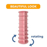 SpaceAid 8 Tier Rotating Shoe Rack Tower, Spinning Shoe Display Lazy Susan, Revolving 360 Shoe Rack Storage Round Carousel, Vertical Handbag Rotate Shoes Closet Organization (8-Tier Pink)