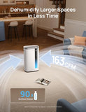 DREO Energy Star 2025 Smart Dehumidifier for Basement, 1.85 Gal Water Tank