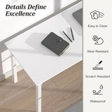 Okeysen Conference Room Table Set of 2, Modern Office Meeting Table, Rectangle Meeting Seminar Desk for Boardroom