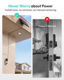 Doorbell Camera Wireless with Solar Panel, Nonstop Power Video Doorbell with Head-to-Toe View, No Monthly Fee