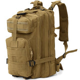 AUMENTAR Small Military Tactical Backpack, 30L Tactical Assault Bag for Men, Army Assault Rucksack GYM Hiking Backpack Bug Out Bag Khaki