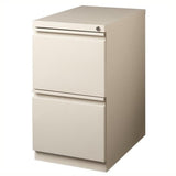 Pemberly Row 2 Drawers 27.75" Vertical Beige Metal Filing Cabinet Lockable Pre-Assembled Stationary Letter Size for Home