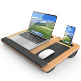 Laptop Lap Desk, Portable Large Laptop Desk for Bed, Up to 17 in Lap Table with Wrist Rest